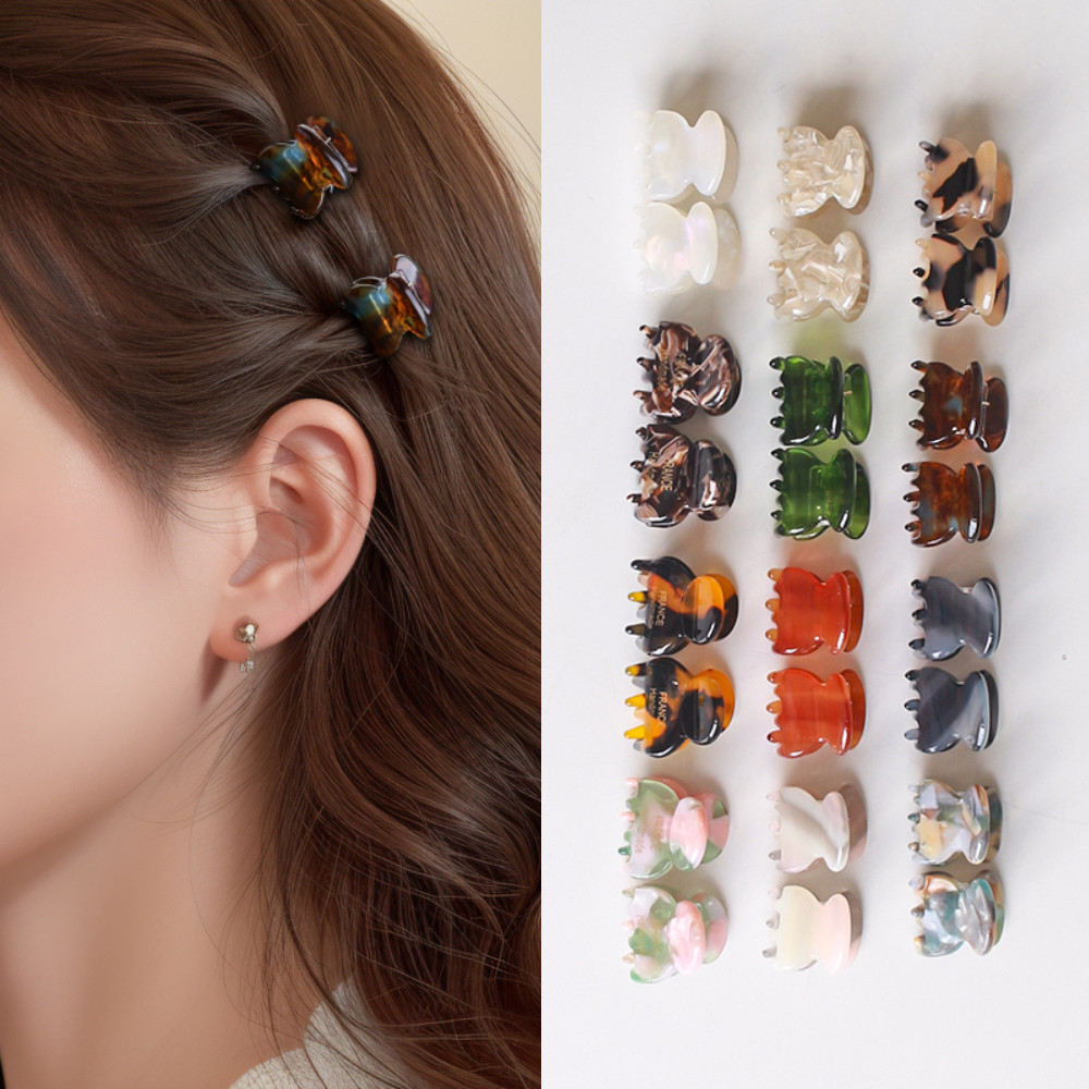 หนีบจับผมขนาดเล็กประณีต ใช้หนีบหน้าม้าได้ทุกลุคประจำวัน