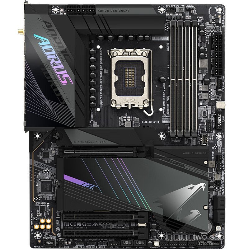 เหมาะสําหรับ GIGABYTE (GIGABYTE) Gaming แกะสลัก X Z790 AORUS WIFI7 เมนบอร์ดสีดํา DDR5 ชิ้น
