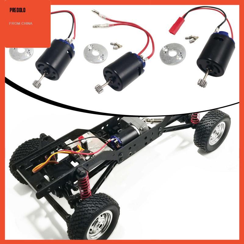 [Predolo] RC มอเตอร์ 20000 RPM อัพเกรดรีโมทคอนโทรลอะไหล่รถยนต์พร้อมฐาน 370 แปรงสําหรับ 1:12 Scale MN
