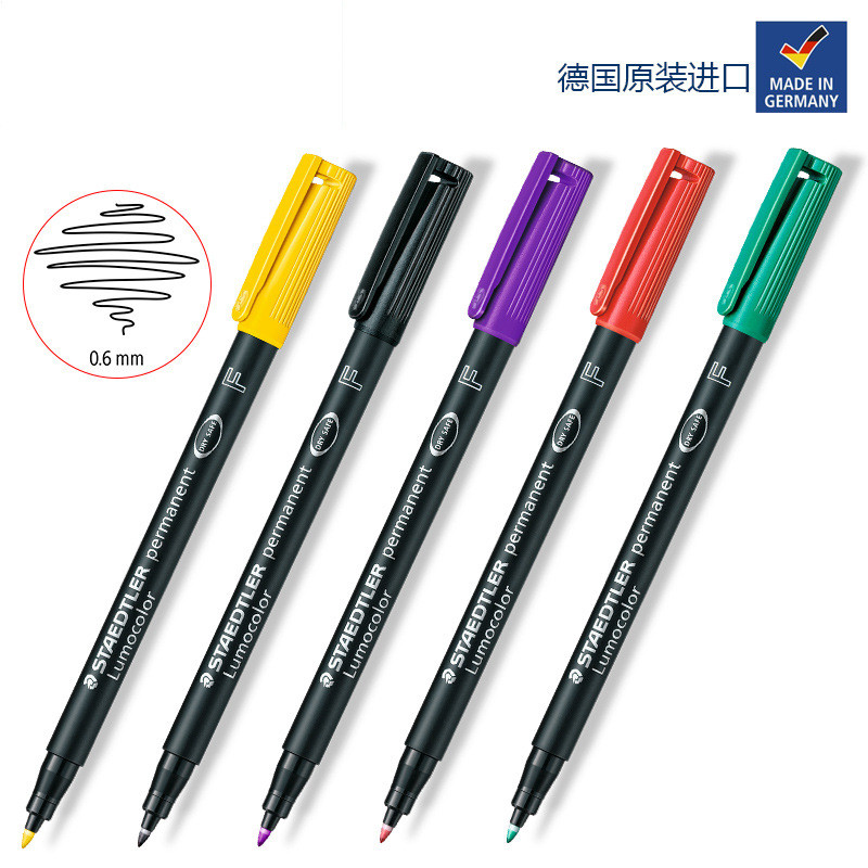 เยอรมนี STAEDTLER 318F CD Marker Film Oily Universal Marker Glass HIXY