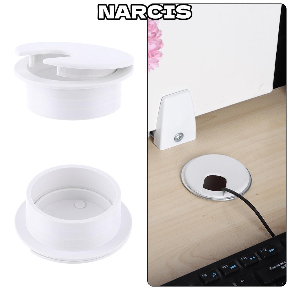 NARCIS 35/50 มม.คอมพิวเตอร์ Grommet Buckle Line Clamp ฮาร์ดแวร์ Organizer Line กล่อง