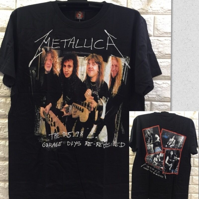 S-5XL Metallica rock band shirt เสื้อยืด shirt menS-5XL