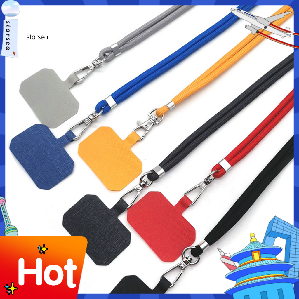 SRA ZK สายคล้องโทรศัพท์ Crossbody Universal ปรับความยาวได้แฮนด์ฟรีสายคล้องไหล่คอโทรศัพท์สําหรับกลางแ