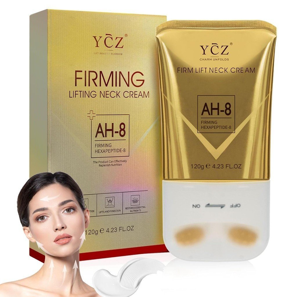 Iz AH-8 ครีมกระชับสัดส่วนคอ 360 °     Dwi Roller Massage Firming Neck Cream, Firming Lifting, ให้ควา