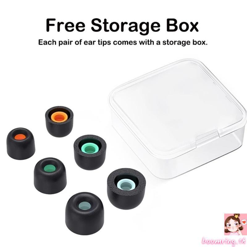 Boom Memory Foam เคล็ดลับหูสําหรับ WF-1000XM4 WF 1000XM4 หูฟัง Earplug Eartip Filter