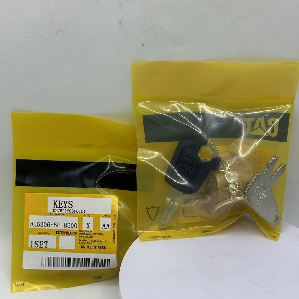 15/20PCS CAT 5P8500 8H5306 พร้อมพวงกุญแจถังสําหรับ Excavator อุปกรณ์หนักพวงกุญแจกุญแจจุดระเบิด F0002