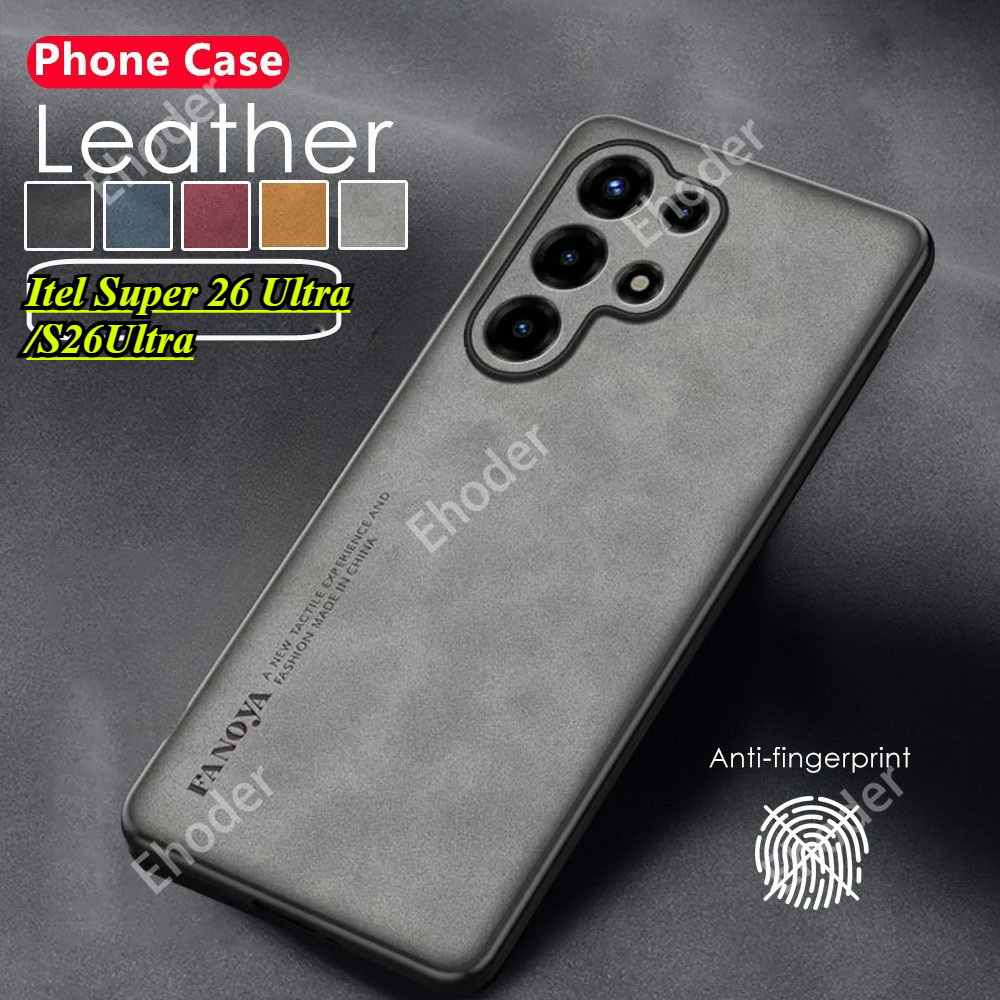 ปลอกสําหรับ Itel Super 26 Ultra S26Ultra 5G 2025 เคสโทรศัพท์ Lambskin หนัง TPU นุ่มสําหรับ ItelS26Ul