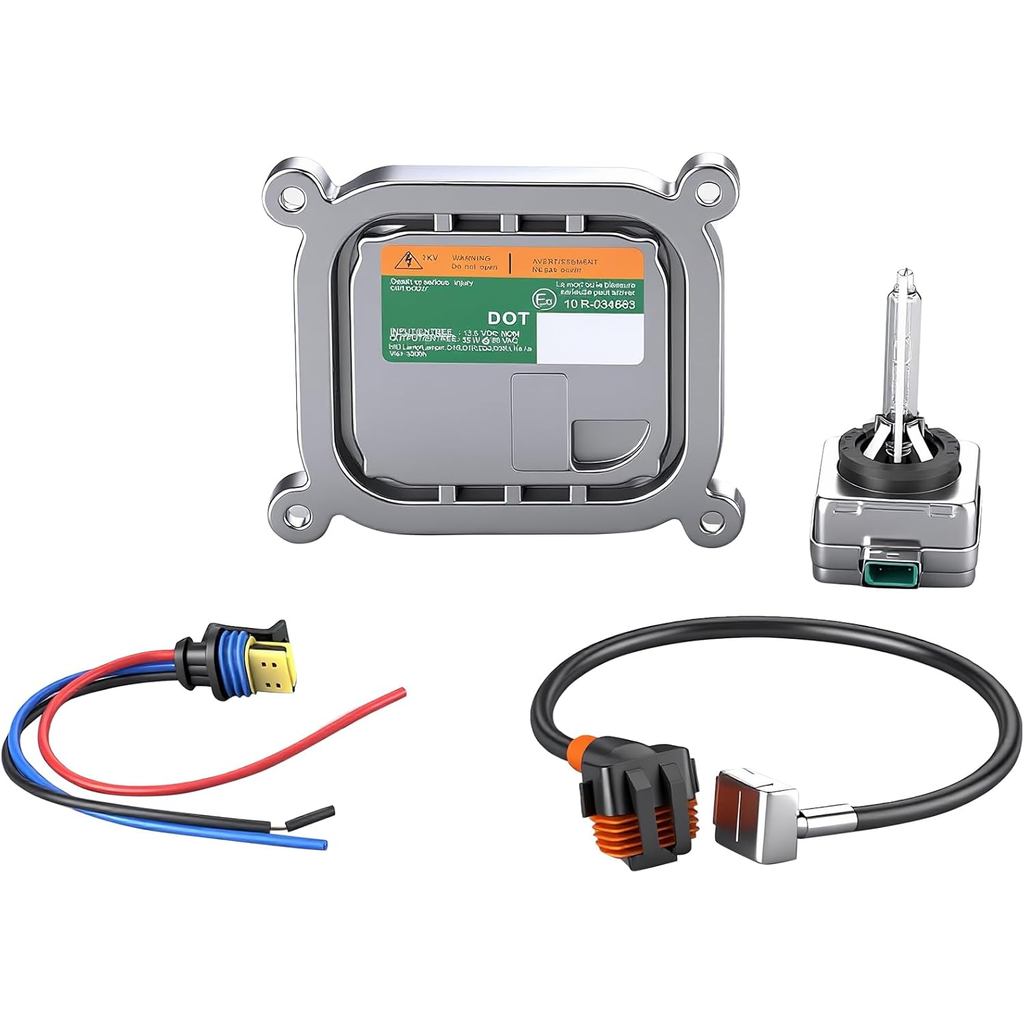 Xenon HID ไฟหน้าบัลลาสต์ w/Igniter & D3S หลอดไฟ fit สําหรับ Mustang Edge Escape Explorer F150 Flex T