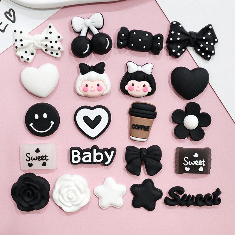 เคสโบว์ชมพู เคส ribbon ลูกอมสีดําเชอร์รี่สาวหัวหลุมรองเท้ายางนุ่มเครื่องประดับอุปกรณ์เสริมเคสโทรศัพท