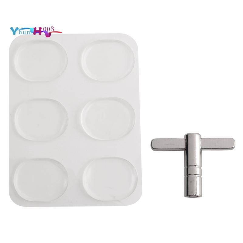 [yhumh003]Drum Damper gel 6 แพ็ค พร้อม Keying One Drum แพ็ค 1