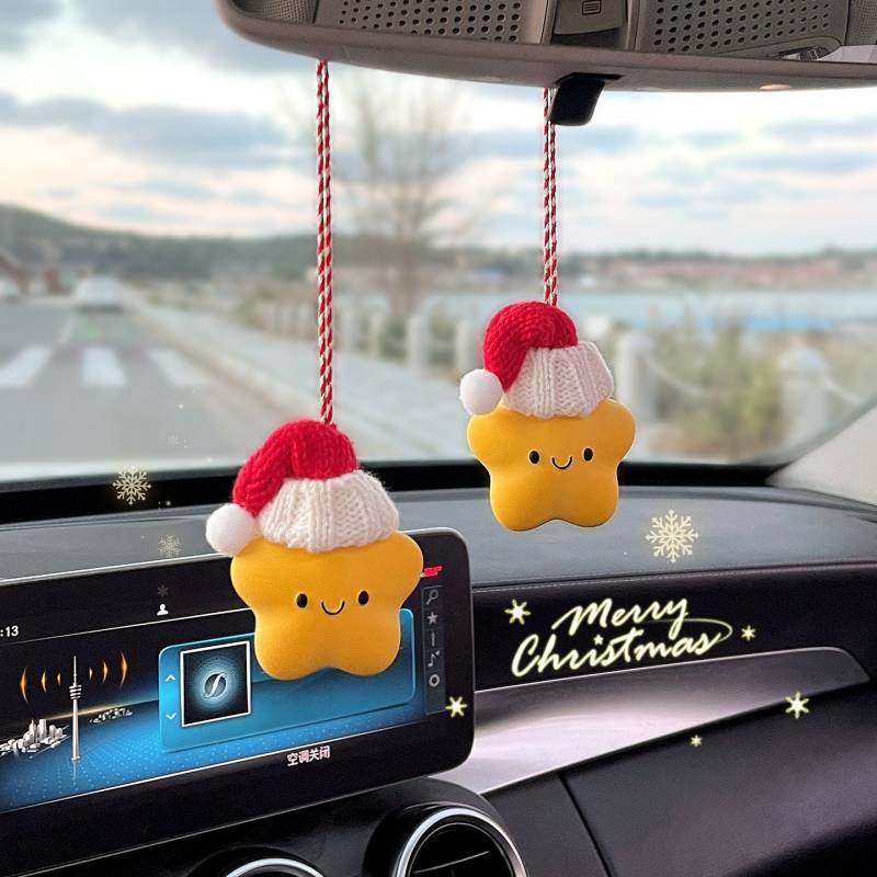 Lucky Star Car Pendant Aromatherapy Car Fragrant Stone Hanging Ornaments for Decoration B7Bi