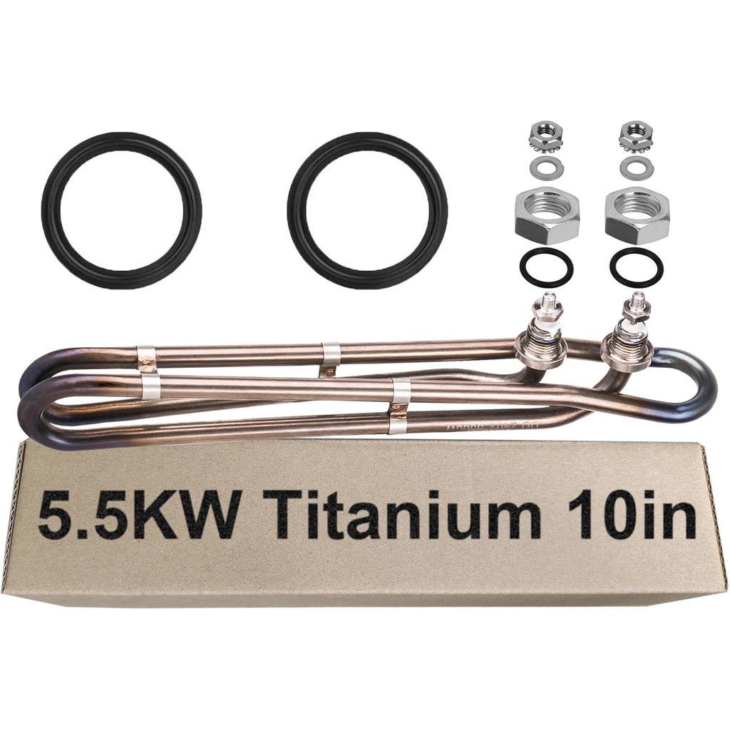 5.5kw Titanium Hot Tub Heater Element for Balboa Spa Heater Element，Flo-Thru Universal Hot Tub Heate