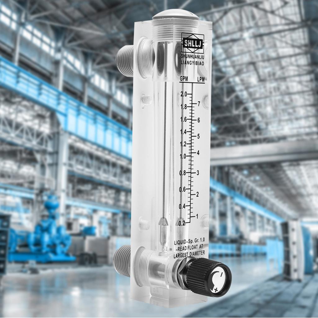 0.2-2GPM Flowmeter แผงประเภท LZM-15T Light สำหรับ 0.6Mpa 4% ระดับความแม่นยำ