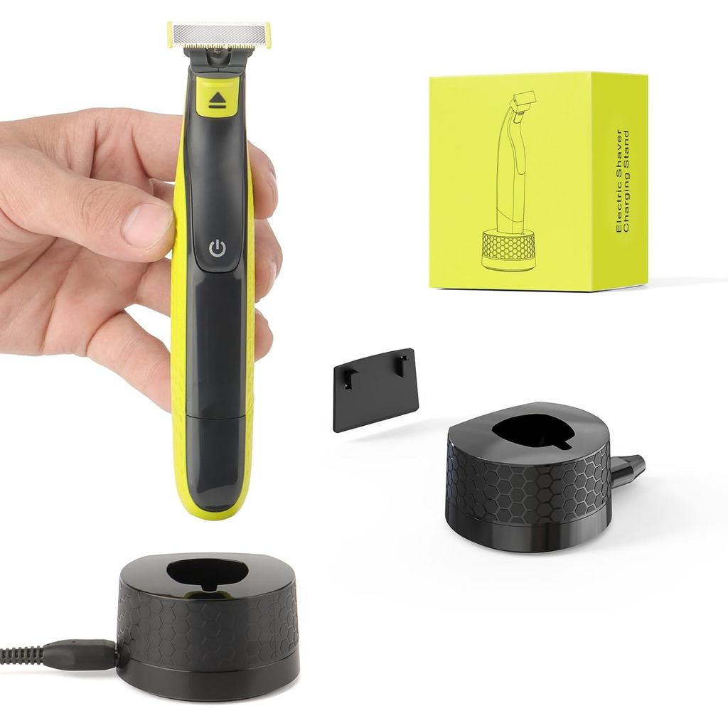 เครื่องโกนหนวดมีดโกนขาตั้งฐานชาร์จสําหรับ Philips Norelco OneBlade QP2520/QP2530/QP2620/QP2630QP2724