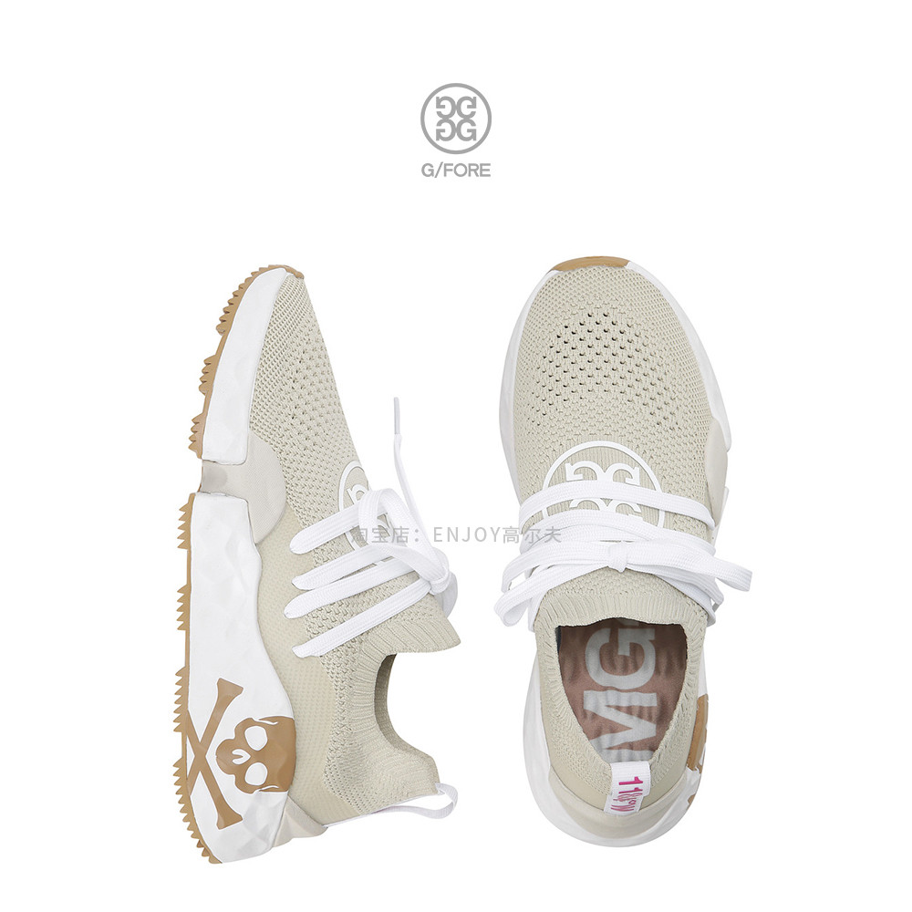 GFORE รองเท้ากอล์ฟสุภาพสตรี Spikeless สีชมพู สวมใส่สบายในฤดูใบไม้ผลิและฤดูร้อน