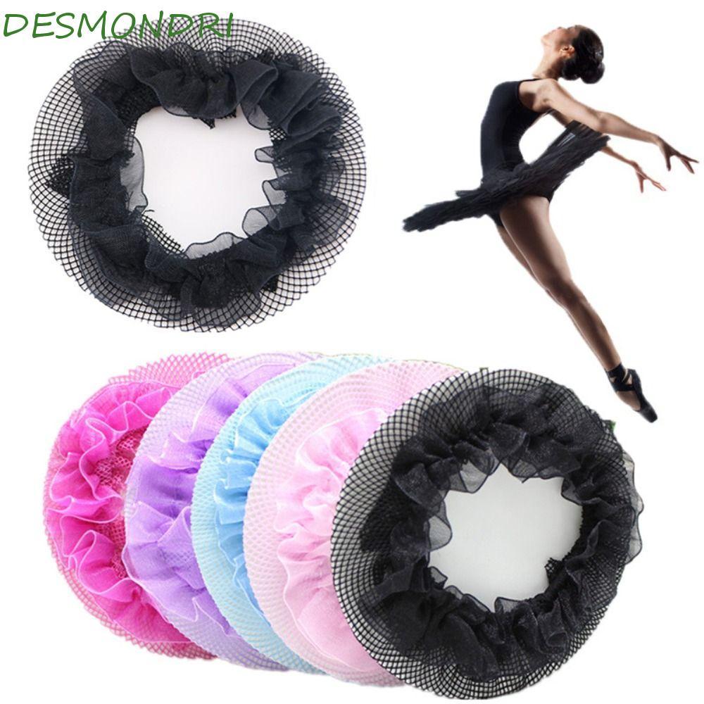 DESMNDRI บัลเล่ต์ Bun Cover Snood สายคล้องคอมากความสามารถ สำหรับเด็กและวัยรุ่น