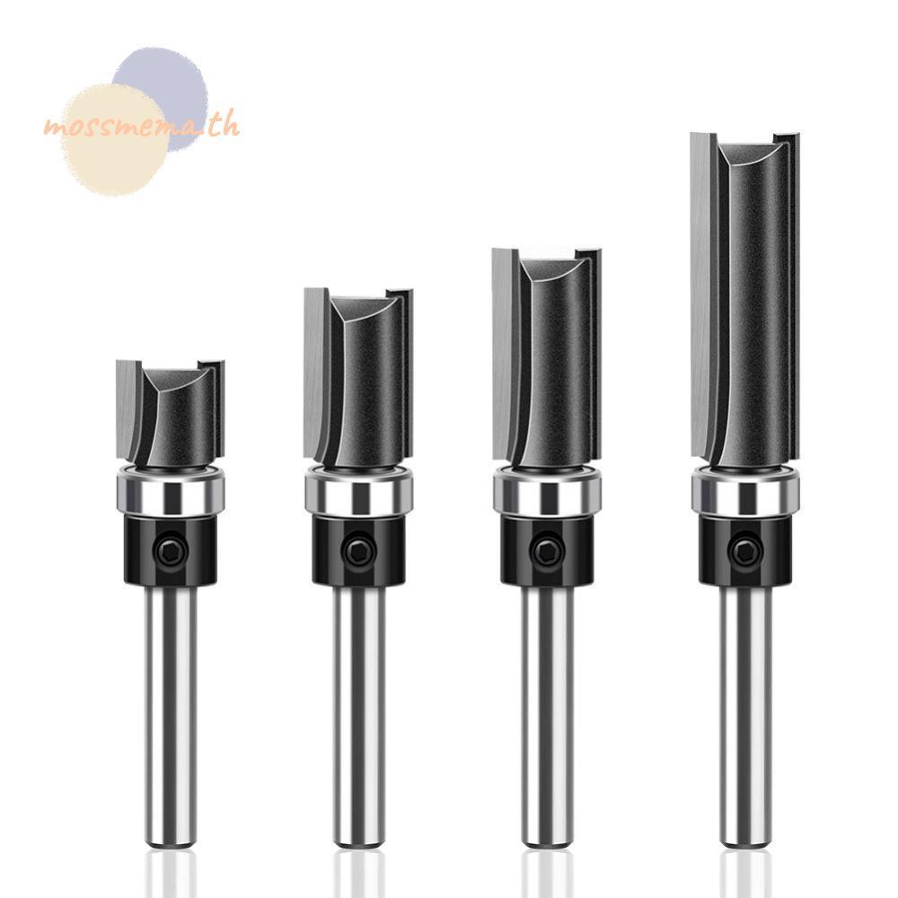 MOSSMEMA เครื่องตัดสาย, แบริ่งตรง Router Bit, 6 มม. 1/4" Shank Copy Trimming Cutter