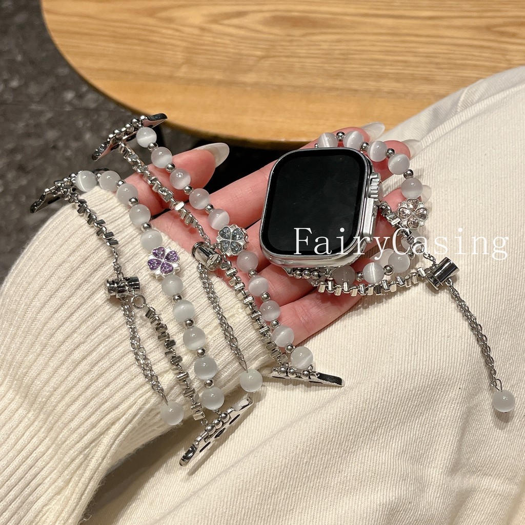 Cats eye Band สําหรับ Apple Watch 49 มม.38 40 44 45 มม.46 มม.42 มม.41 มม.สร้อยข้อมือ iWatch series 1