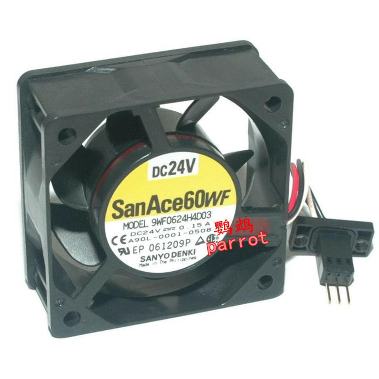 ยี่ห้อใหม่ 9WF0624H4D03 6025 24V Fenaco System พัดลมระบายความร้อน A90L-0001-0508