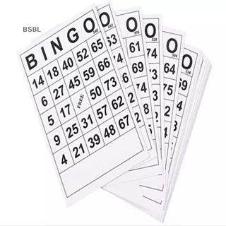 BSBL 60 การ์ด bingo ที่ไม่ซ้ํากัน BINGO การ์ดเกมความบันเทิงสําหรับเด็กแบบดิจิตอล BL