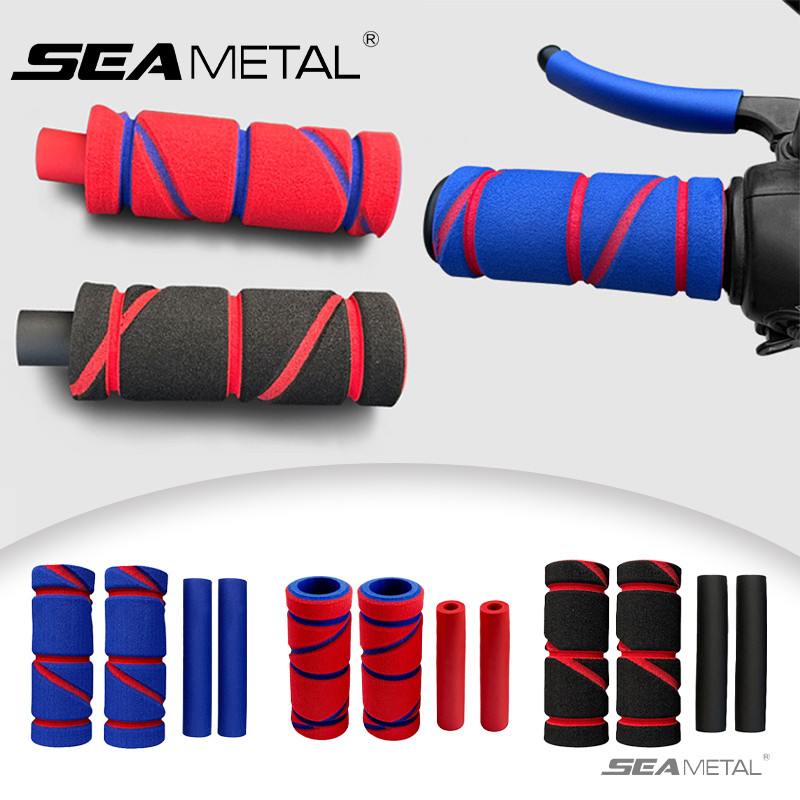 SEAMETAL ปลอกโฟม ฟองน้ำโฟมนุ่มปลอกแฮนด์ ใส่แฮนมอเตอร์ไซด์ จักรยาน 4ชิ้น การออกแบ