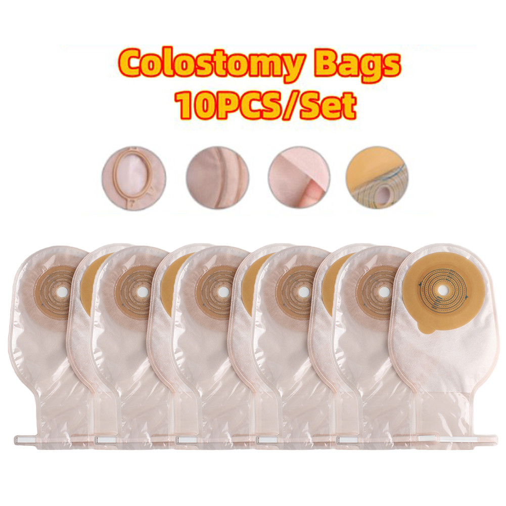 TH จัดส่งจากประเทศไทย ถุงเก็บอุจจาระ ถุงอึแบบชิ้นเดียว ขนาด 20-60มม. Colostomy Bag