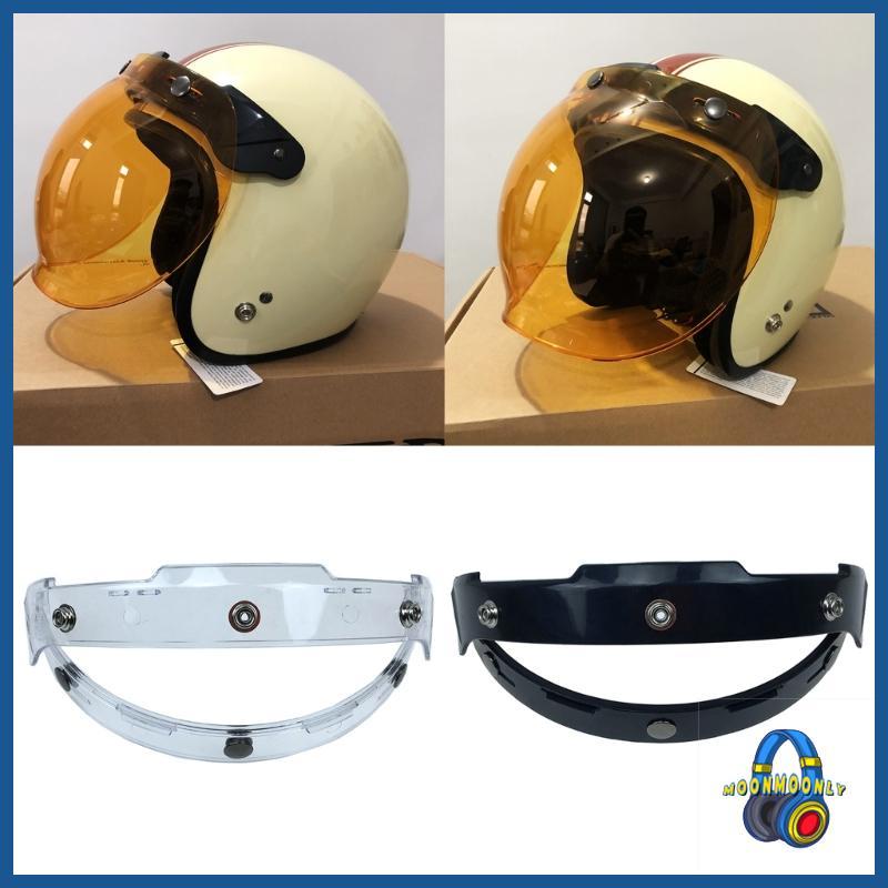 MOON 3-Snap Flip Up Base สิ่งที่แนบมาสําหรับรถจักรยานยนต์ Bubble Shield Visor เลนส์หมวกกันน็อค