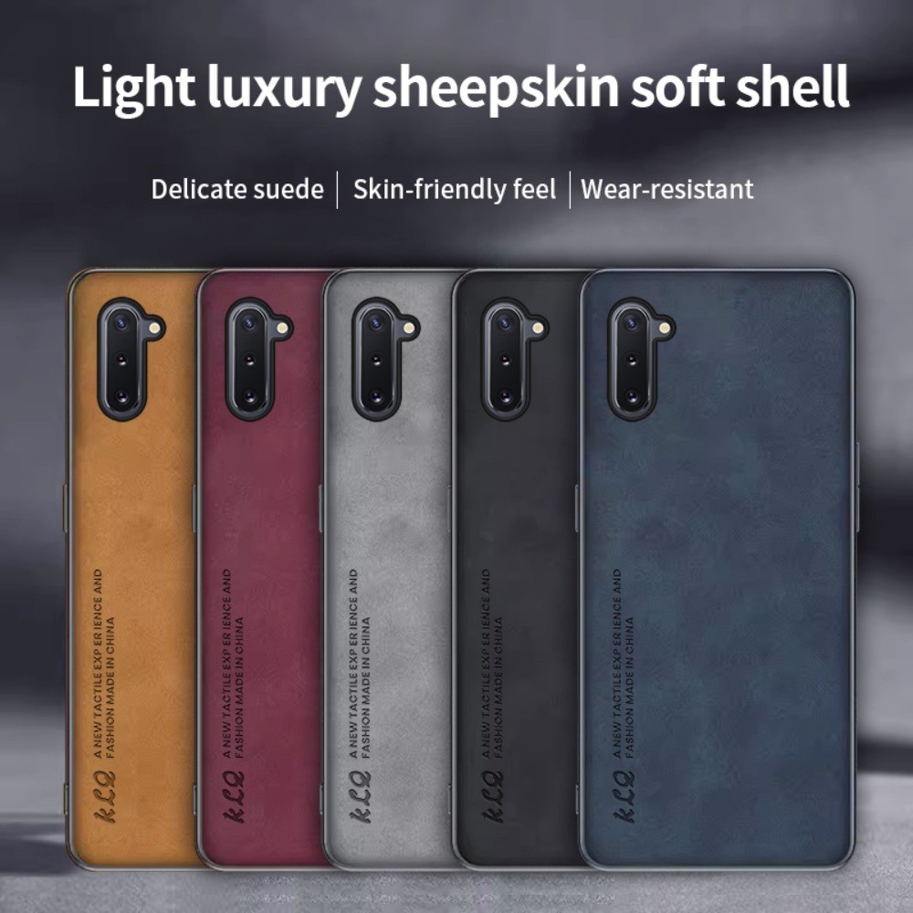 หรูหราหนังแกะหนังสําหรับ Samsung Galaxy หมายเหตุ 10 Pro หมายเหตุ 10 + หมายเหตุ 9 หมายเหตุ 8 นุ่มกันก