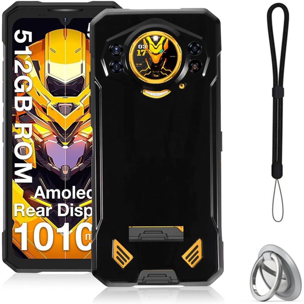 เคสสําหรับ DOOGEE S200 X (2025) /S200/S200 Plus, ฝาครอบป้องกันโทรศัพท์, ฟังก์ชั่นขาตั้ง, วงเล็บปรับไ