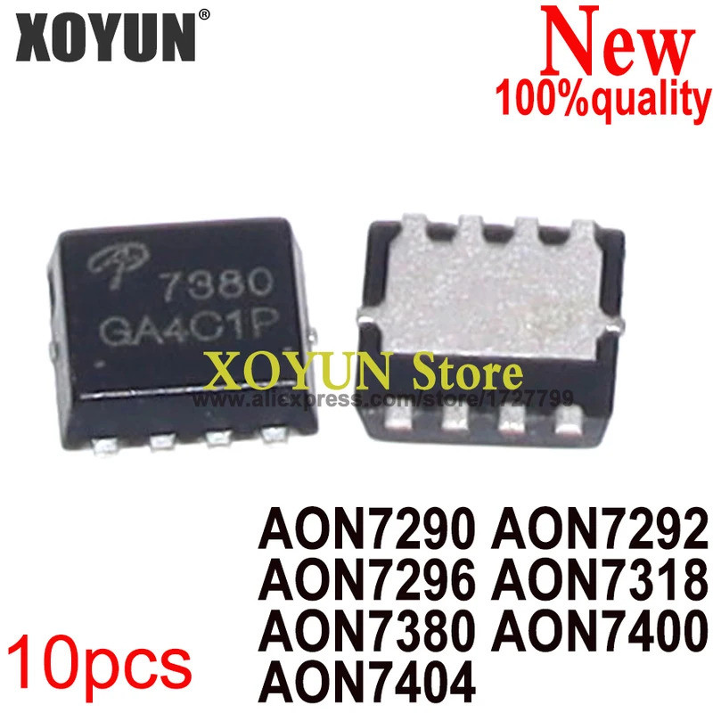 (10 ชิ้น) 100% ใหม่ AON7290 AON7292 ATO7296 ATON7318 ATO7380 ATO7400 ATO7404 QFN-8 ชิปเซ็ตชิป ic ในส