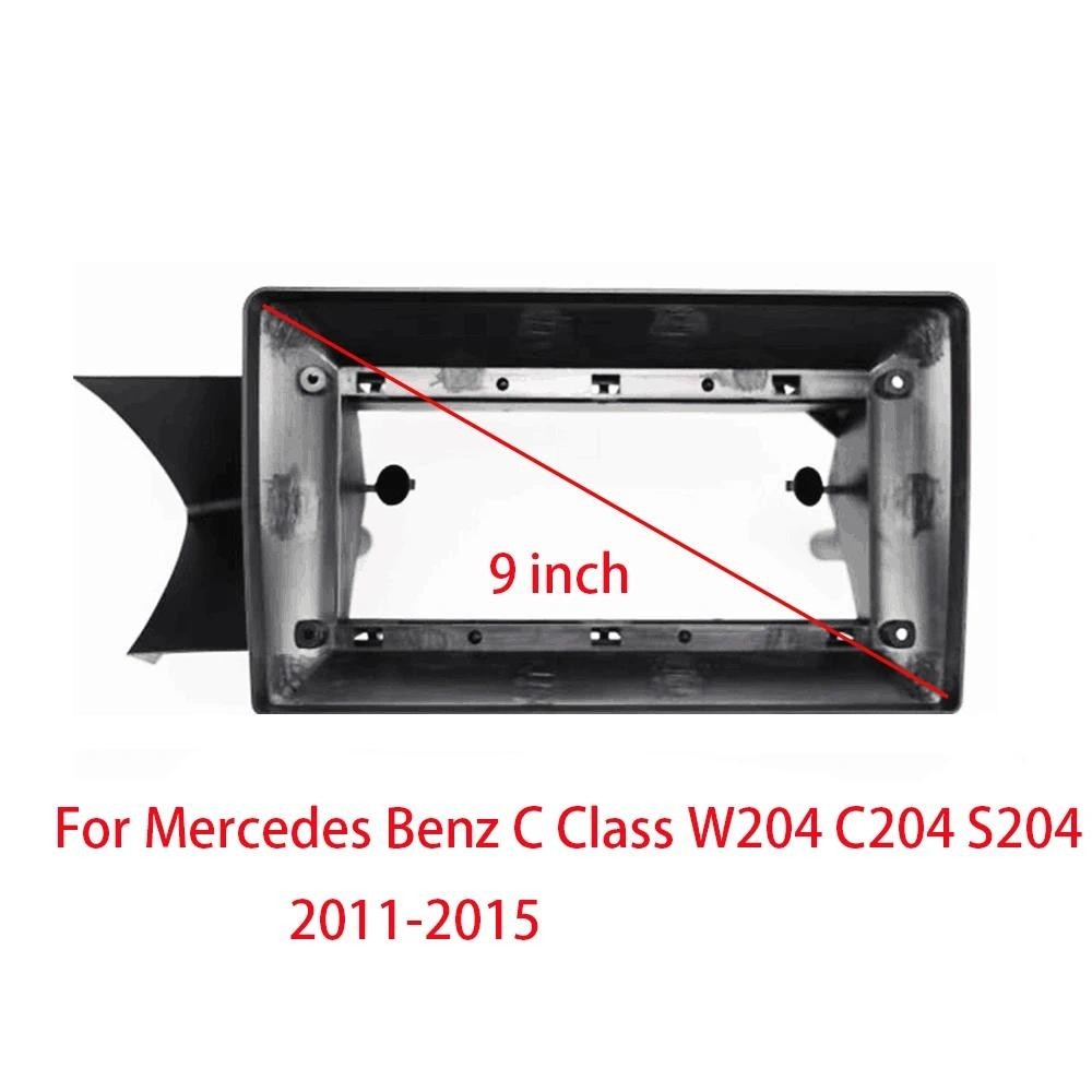 9 นิ้ว Android Audio รถกรอบชุด Fascia แผงสําหรับ Mercedes Benz C Class W204 C204 S204 2011-2015 Canb