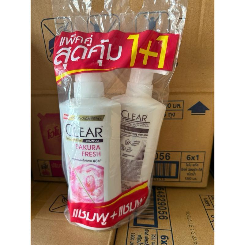 [แพ็คคู่สุดคุ้ม]  เคลียร์ แชมพู ขจัดรังแค 370ml -390ml x2  CLEAR Anti Dandruff Shampoo