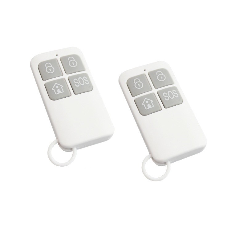 HYA034 ไร้สาย Smart Life รีโมทคอนโทรล 433MHz สีขาว 4 คีย์แขน Disarm Home Arm SOS ปุ่ม One-Key Alarm 