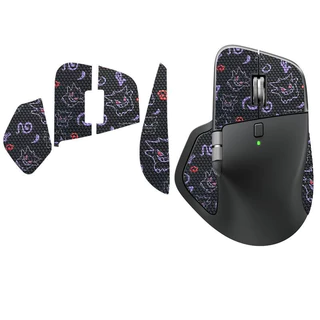 จับเมาส์สําหรับ Logitechs MX Master 4 เมาส์ไร้สายตามหลักสรีรศาสตร์ผิว Anti-Slip Gaming ด้านข้างฟิล์มยืดหยุ่นกลั่นเหงื่อแผ่น Protector น้ําหนักเบาเป็นพิเศษ