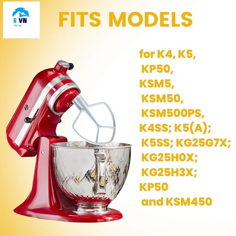 K5AB K5SS Kitchen Mixer Aid Coated Flat Beater,ทดแทนสําหรับ Mixer W10807813,9707670 อุปกรณ์เสริม .superstore123th ราคา ถูกที่สุด ดีลบีเคเค แกลเลอรีภาพที่ 2