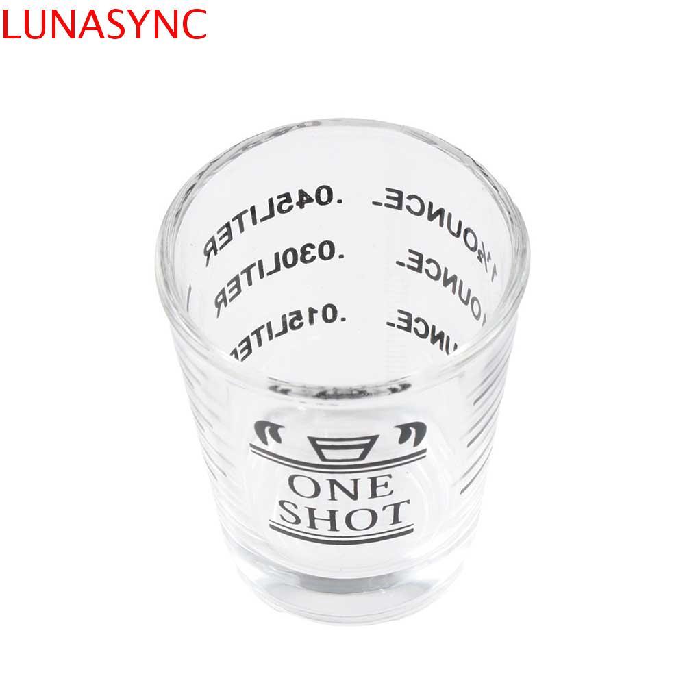 LUNASYNC Jigger Coffee Bar Accessories แก้วช็อตสําหรับงานหนักทนความร้อน