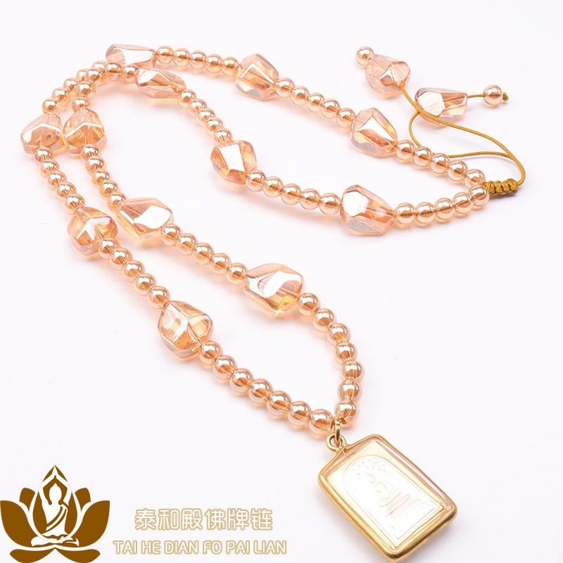 สร้อยคอมาลัยดีไซน์ใหม่ ทังกายาวจากสายโลหะ สวมใส่ง่าย ทำด้วยมือ NFG25