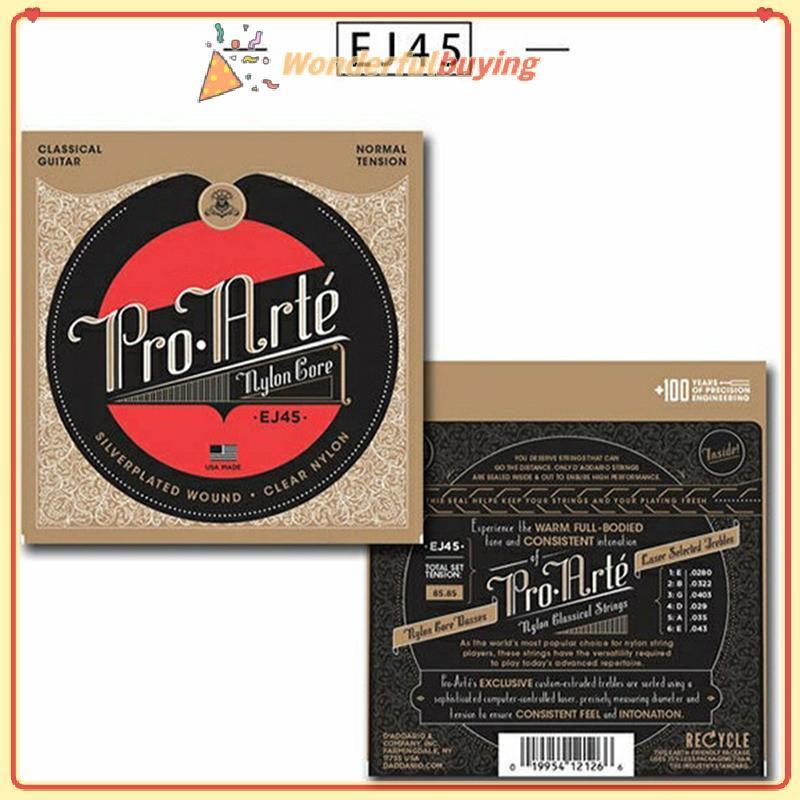 WBTH Nylon Classical Guitar Strings EJ45/EJ46 Normal/Hard Tension Guitar accessories Vary