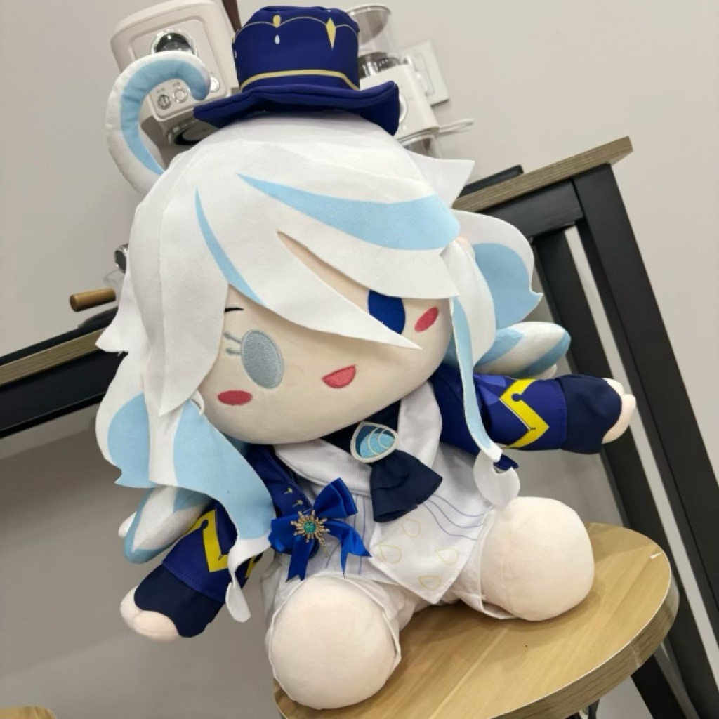 Genshin Impact เกมพื้นที่ Furina 40 ซม.น่ารักตุ๊กตา Plushie ตุ๊กตาของเล่นคริสต์มาสของขวัญ