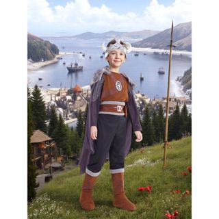 คอสเพลย์ธีมโจรสลัดไวกิ้ง ใหม่! เหมาะสำหรับงานฮาโลวีนและแสดงบ…