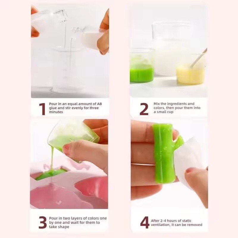 COD ชุดทำทาบะสกุชชี่ DIY เซตทำสกุชชี่เยลลี่หนึบ เหนียว นุ่ม หนึบ แม่พิมพ์และอุปกรณ์เสริมทุกชนิด DIY Taba squishy - รูปที่ 2