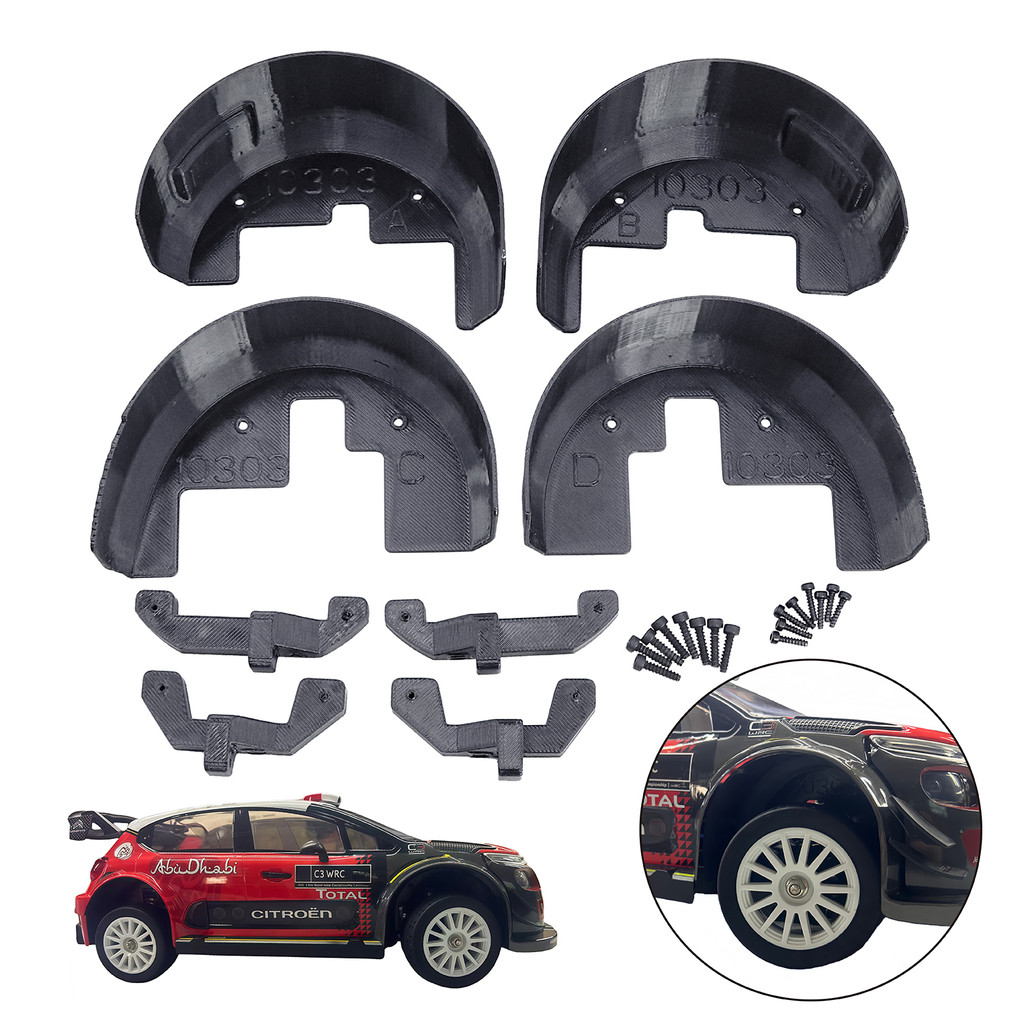 MJX10303 จําลองด้านหน้าด้านหลัง Fenders Fender Lining สําหรับ Mjx 10303 Hyper Go 1/10 ความเร็วสูง Dr