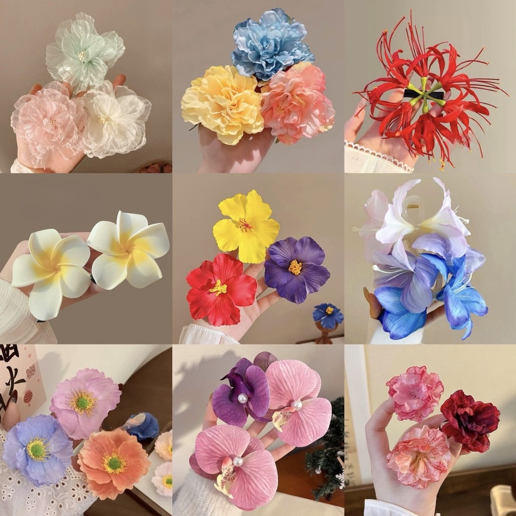 พร้อมส่ง⛽️✨กิ๊บติดผม รูปผีเสื้อดอกไม้ ประดับไข่มุก คลิปด้านข้าง สไตล์เกาหลี หวาน สำหรับผู้หญิง เครื่องประดับผมแฟชั่น COD