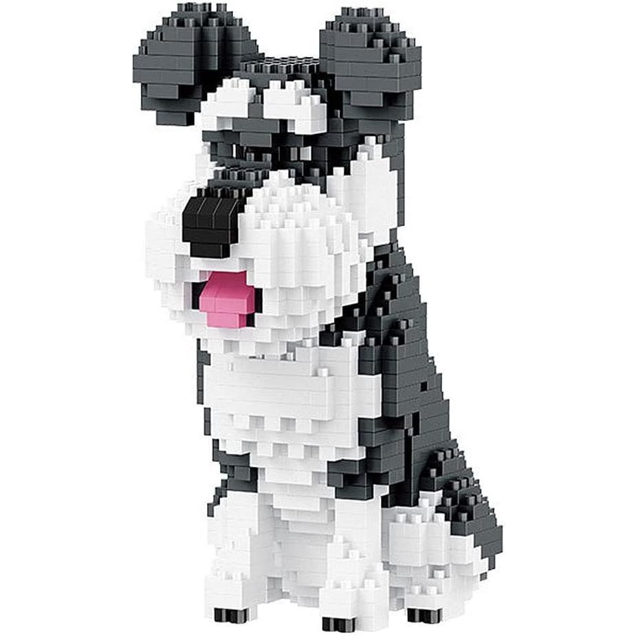 Mini Dog Building Blocks 3D Puzzle Building Blocks ชุดของเล่นของขวัญสําหรับเด็กหรือผู้ใหญ่ (Schnauze