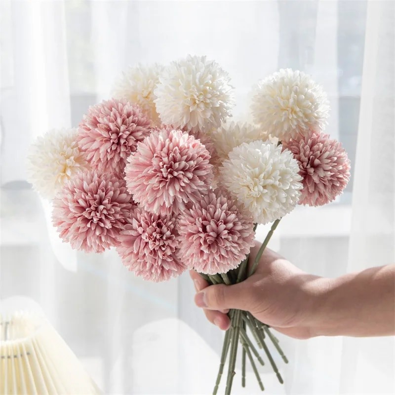 1Pc Hydrangea Artificial Flowers Bouquet Boho Home Bedroom Decor Wedding Decoration Craft Vases Flow