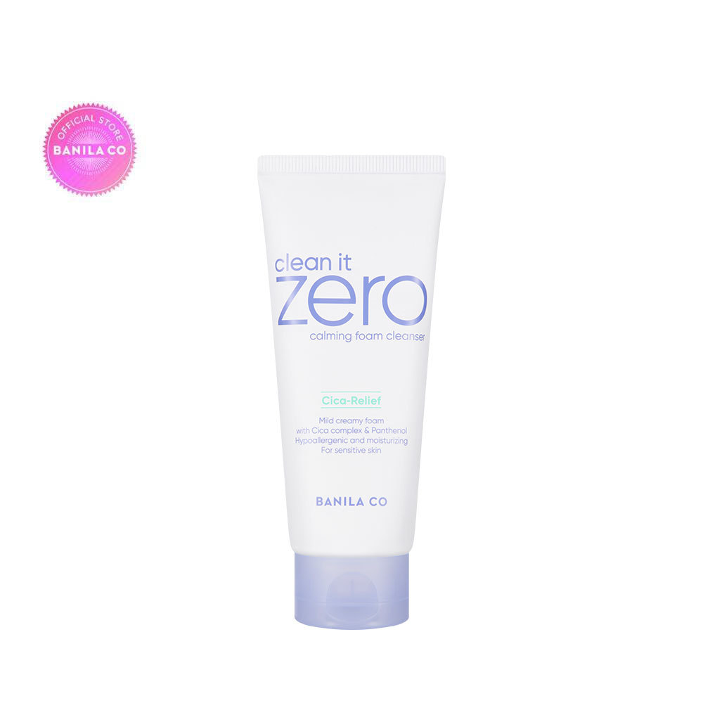 BANILA CO Clean It Zero Calming Foam Cleanser 150ml. บานิลา โค โฟมล้างหน้า สูตรปลอบประโลมผิวแพ้ง่าย