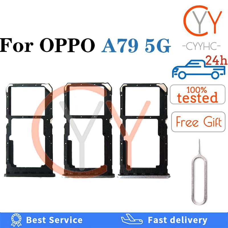 สําหรับ OPPO A79 5G CPH2553 CPH2557 ซิมการ์ดถาดซิมการ์ดผู้ถือการ์ด Reader SD Slot อะแดปเตอร์เปลี่ยน 