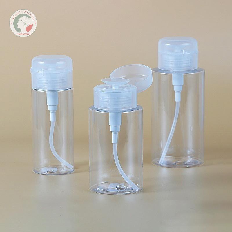 [OU] เครื่องจ่ายปั๊มเปล่า 120/150/200/300ml ขวดน้ํายาทําความสะอาดเล็บ TH