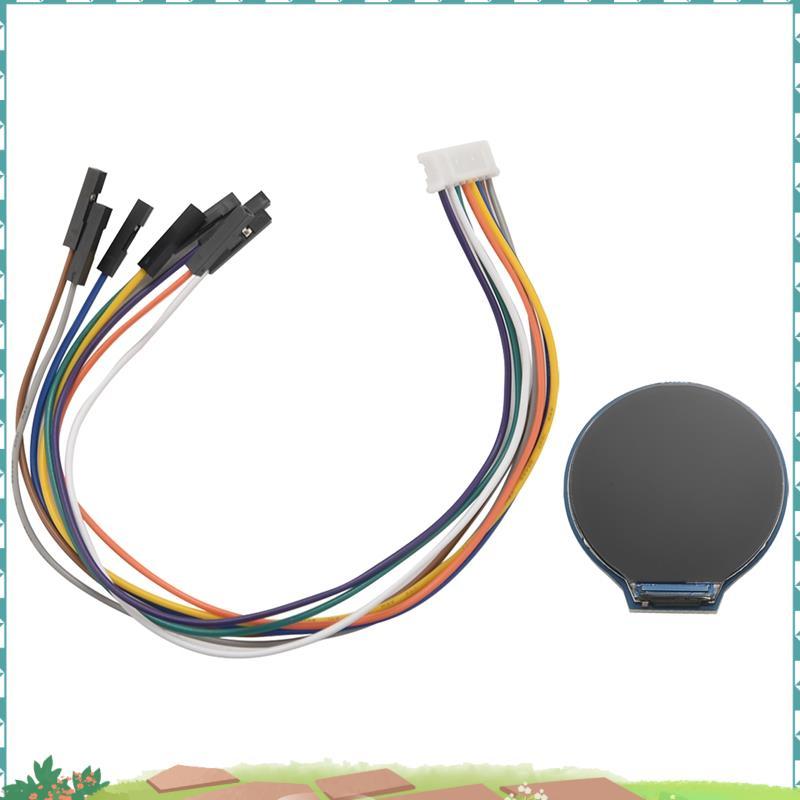 1.28 นิ้วจอแสดงผล LCD โมดูลหน้าจอ GC9A01 SPI การสื่อสาร RGB 65K รองรับสี Raspberry