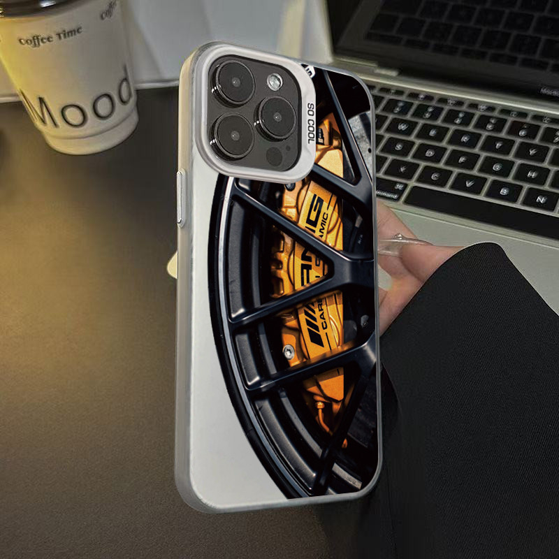 OPPO กรณี AMG Rim Motif & Gold เบรค Clamp สําหรับ A3 A3X A5X A7 A9 A11 A12 A15 16 A17K A31 2020 A33 